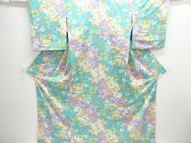 JAPANESE KIMONO / KOMON / FLORAL PLANTS